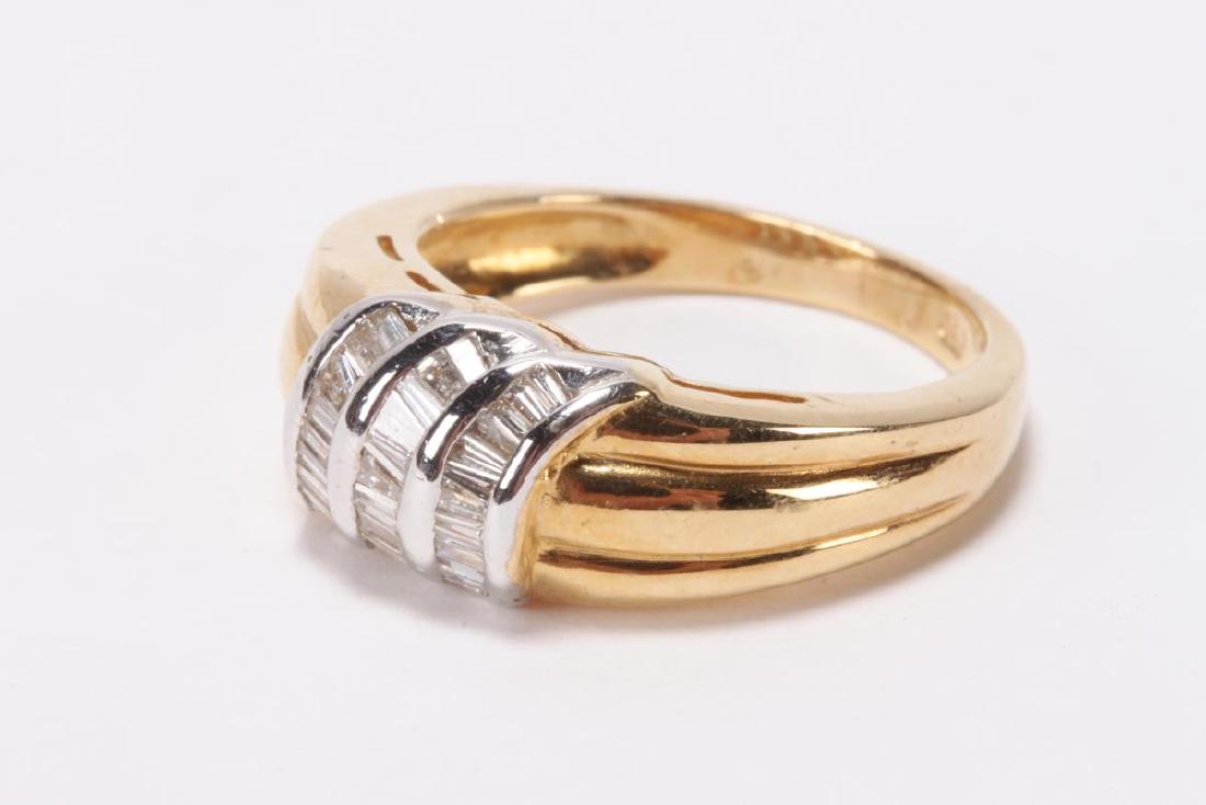 Ladies 18ct Gold and Diamond Dress Band, (1 of 3)