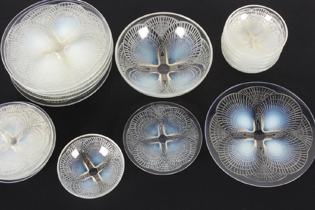 René Lalique 'Coquilles' Opalescent Fruit Service, (1 of 7)