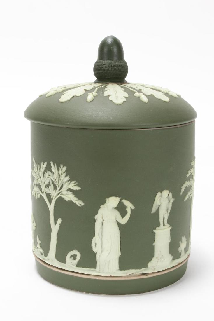 Wedgwood Jasper Ware Jar and Cover, (1 of 4)