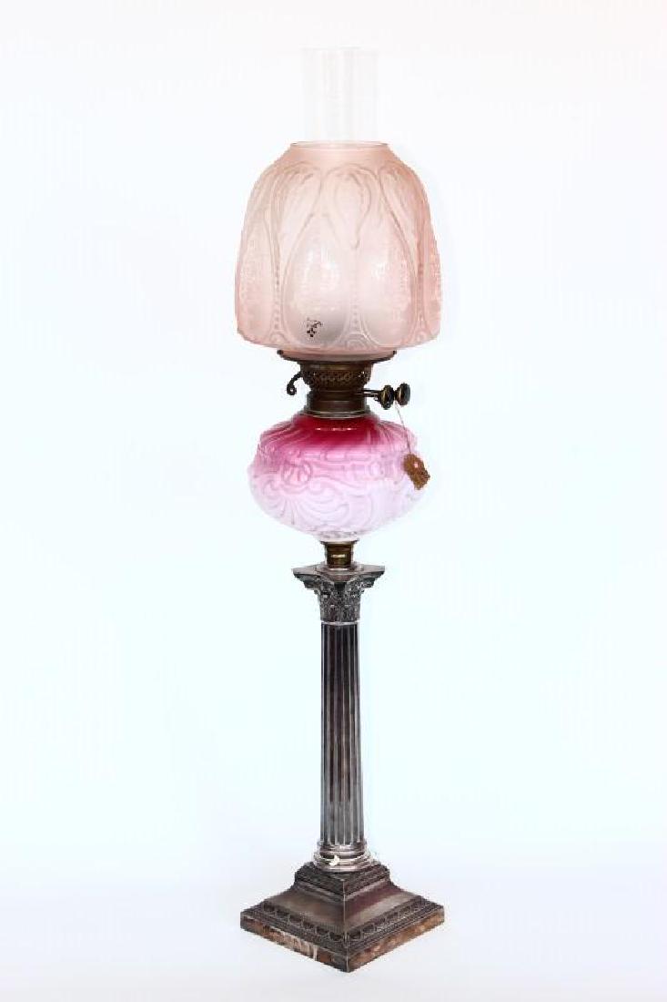 Magnificent Victorian Oil Lamp, (1 of 9)