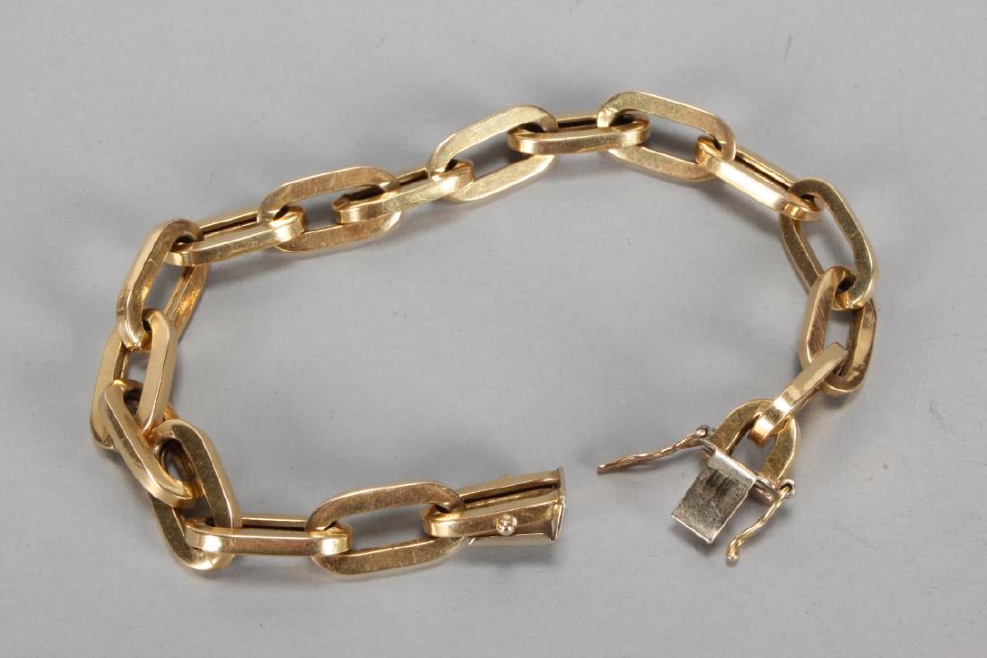 18ct Gold Chain Link Bracelet, (1 of 1)