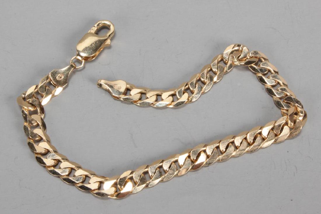 9ct Gold Chain Link Bracelet, (1 of 1)