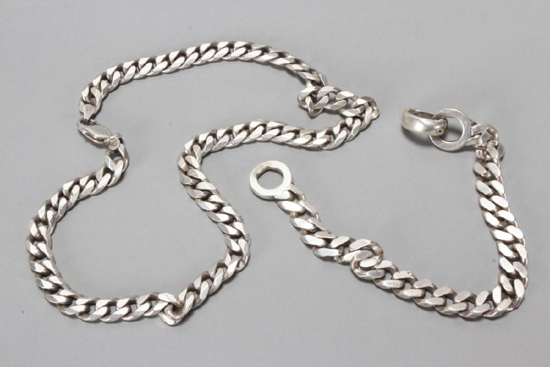 Sterling Silver Link Chain and Bracelet, (1 of 1)