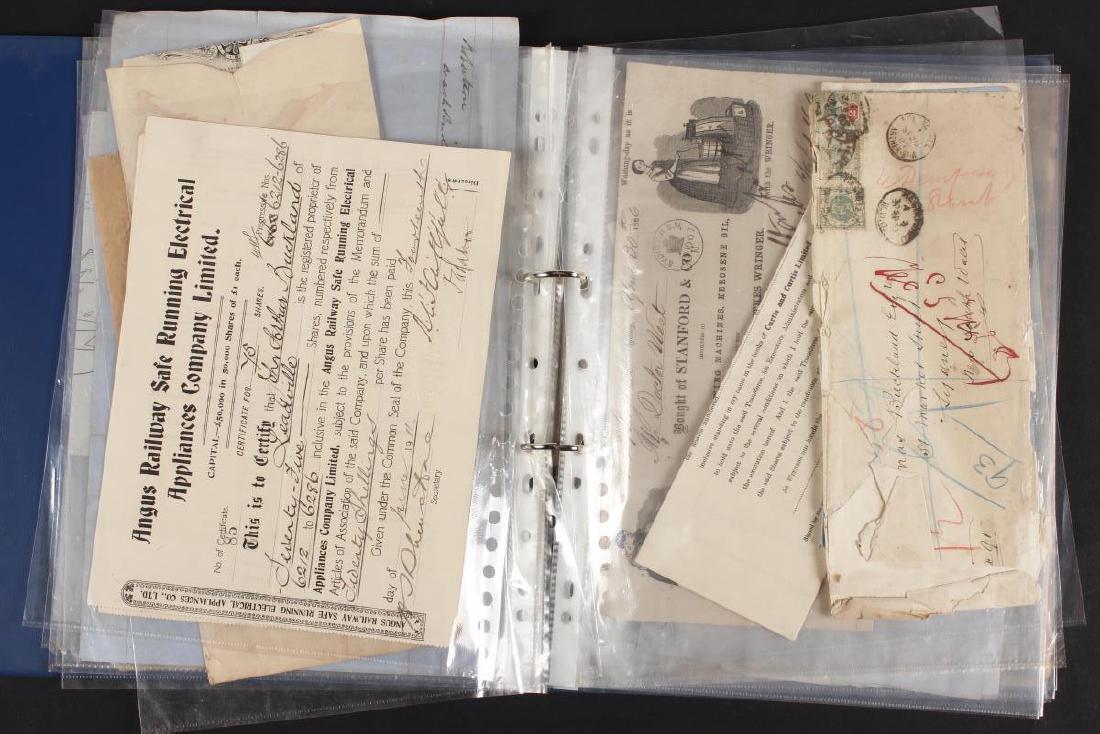 Quantity of Assorted Australian Colonial Invoices,: including Henry Parkes & Co Merchants,1864, WM Westbrook Smith, Farrier and General Cattle Doctor, 1859, Stanford & Co importers of Singers Sewing Machines, 1886, The Empire Daily Newspaper, 1854, Rob