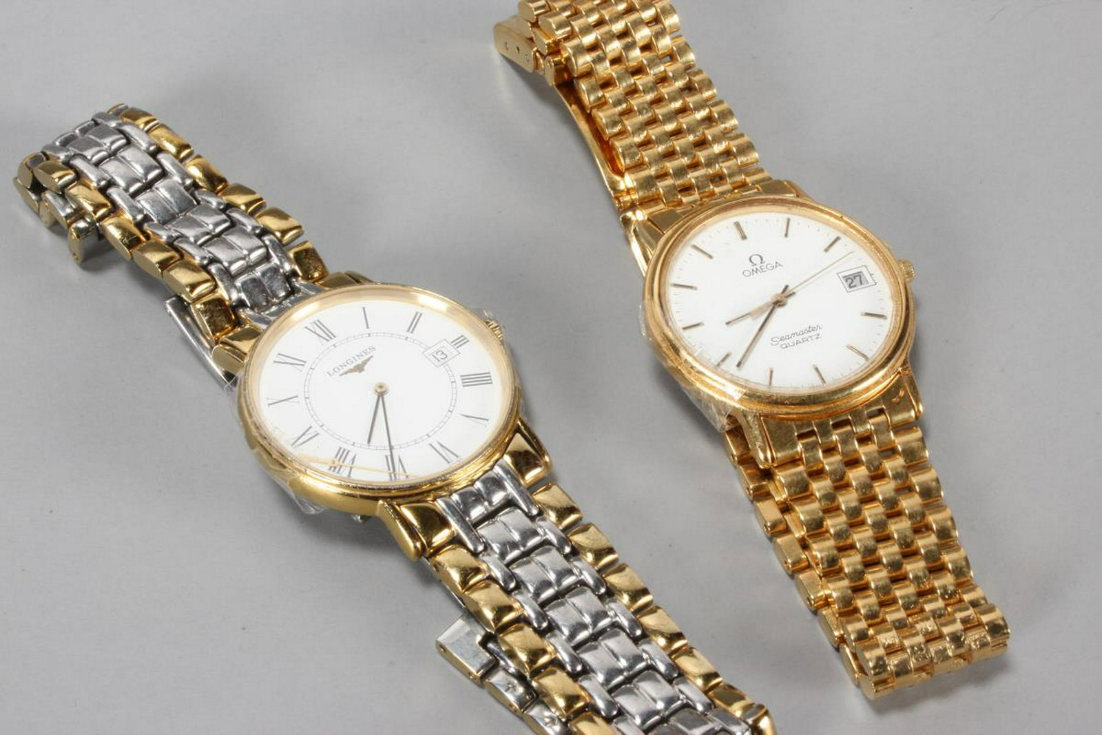 Gents Omega Seamaster Wristwatch,: together with a Longines Watch, a/f (2)