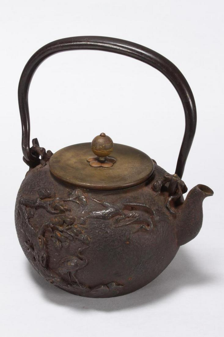 Japanese Bronze Teapot and Cover, (1 of 5)