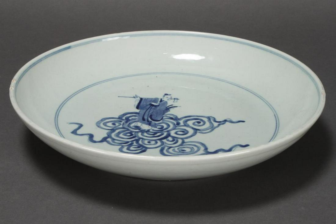 Chinese Blue and White Porcelain Charger, (1 of 4)