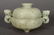 Good Chinese Jade Twin Handled Censer and Cover, - 2