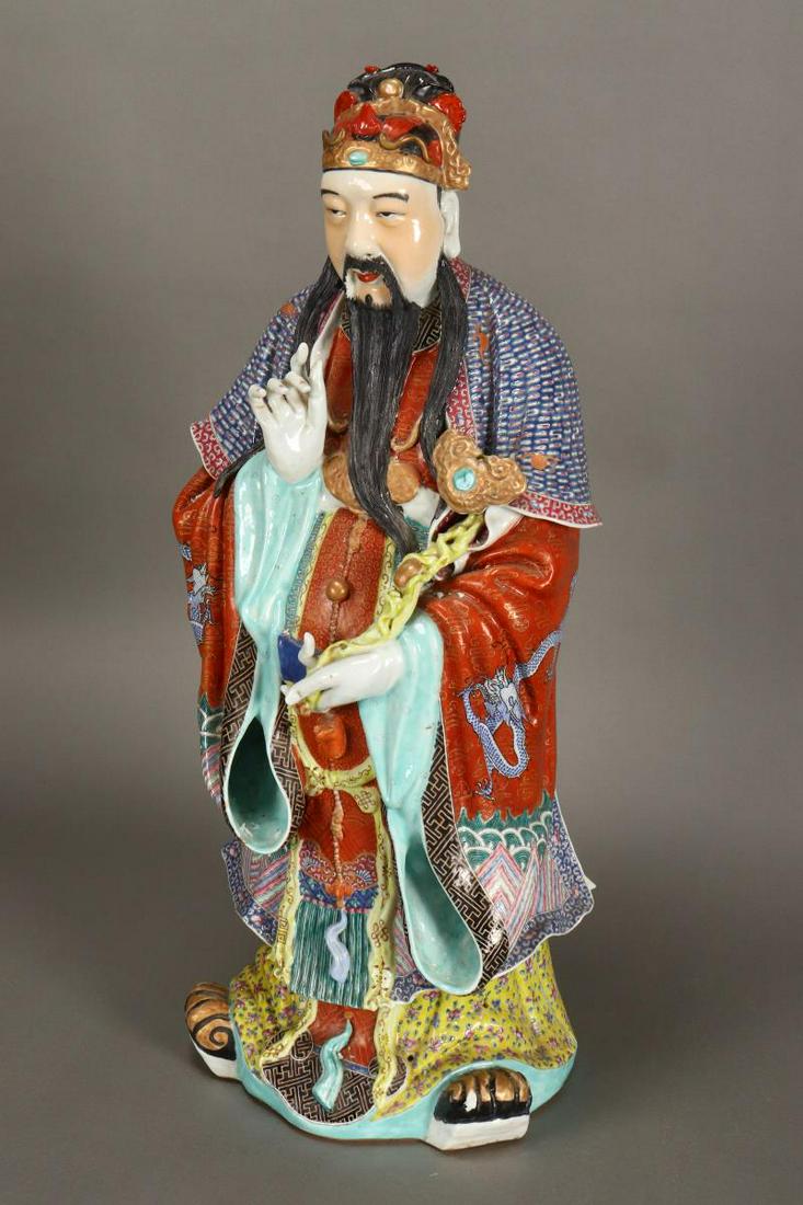 Large Chinese Porcelain Immortal, (1 of 8)