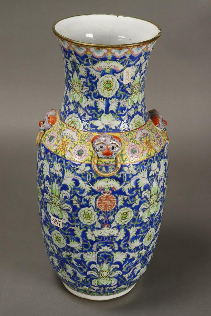 Large Chinese Late Qing Dynasty Porcelain Vase, (1 of 3)
