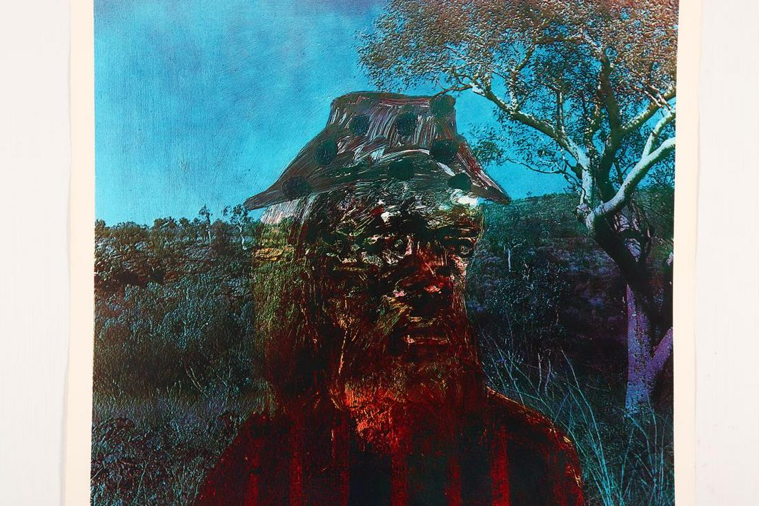 Sidney Robert Nolan (1917-92),: Miner with Tree colour lithograph 53/70 signed lower right 76cm x 76cm