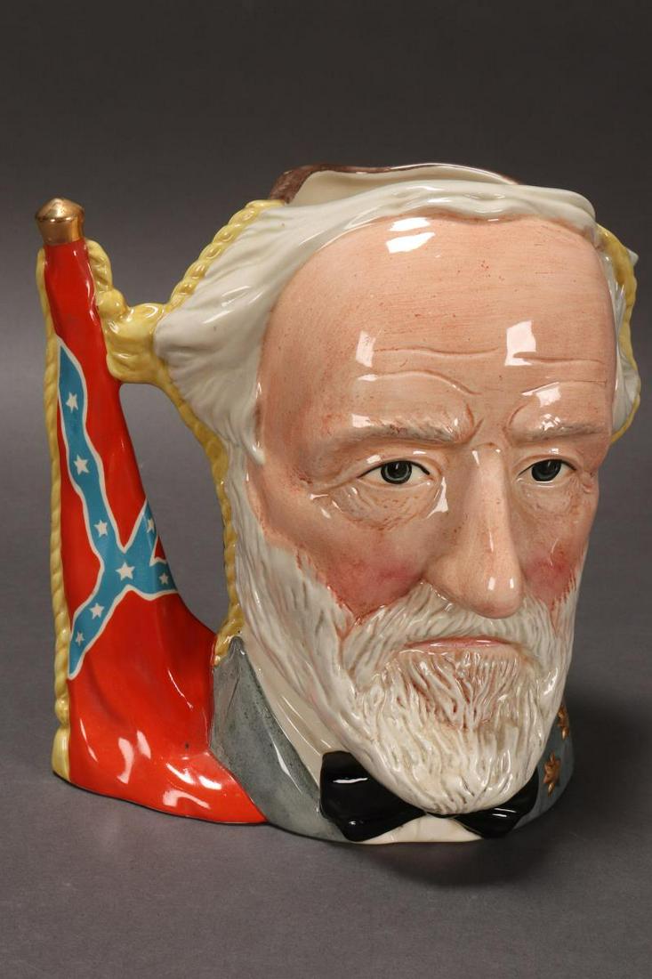 Royal Doulton Double Sided Character Jug,: The Civil War, depicting Ulysses S. Grant and Robert E. Lee, height 17.5cm