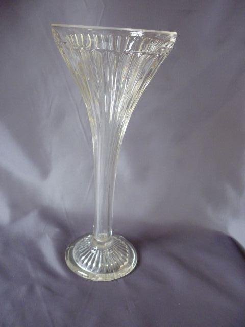 Victorian Trumpet Glass Vase,