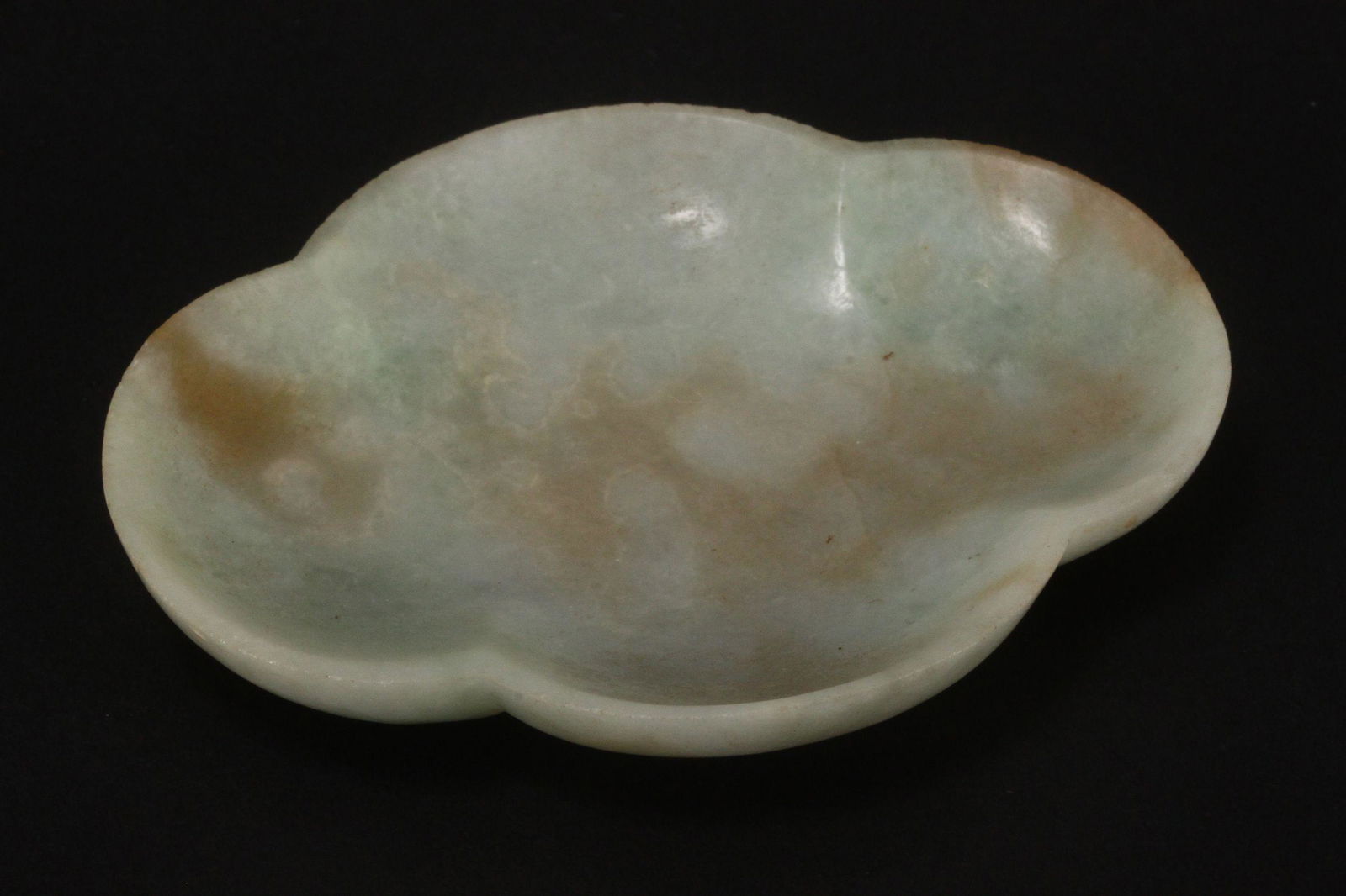 Chinese Carved Jade Dish, (1 of 2)