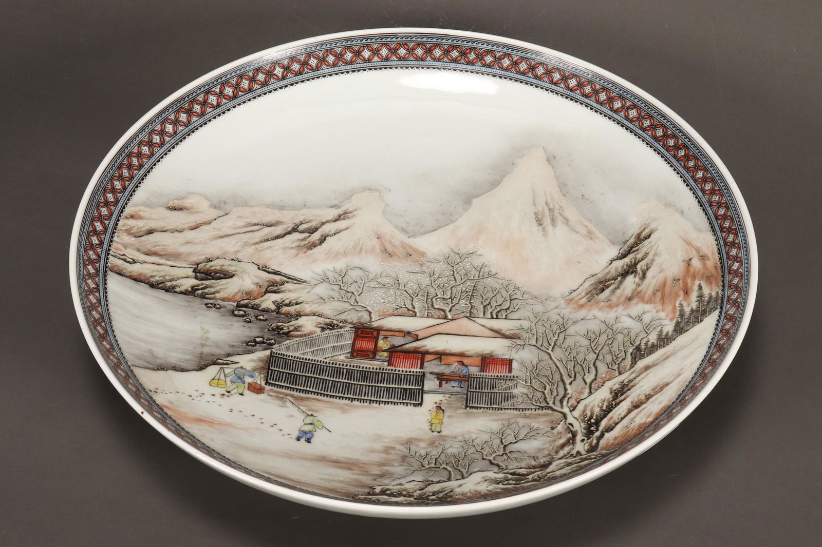 Chinese Republic Period Porcelain Plate, (1 of 4)