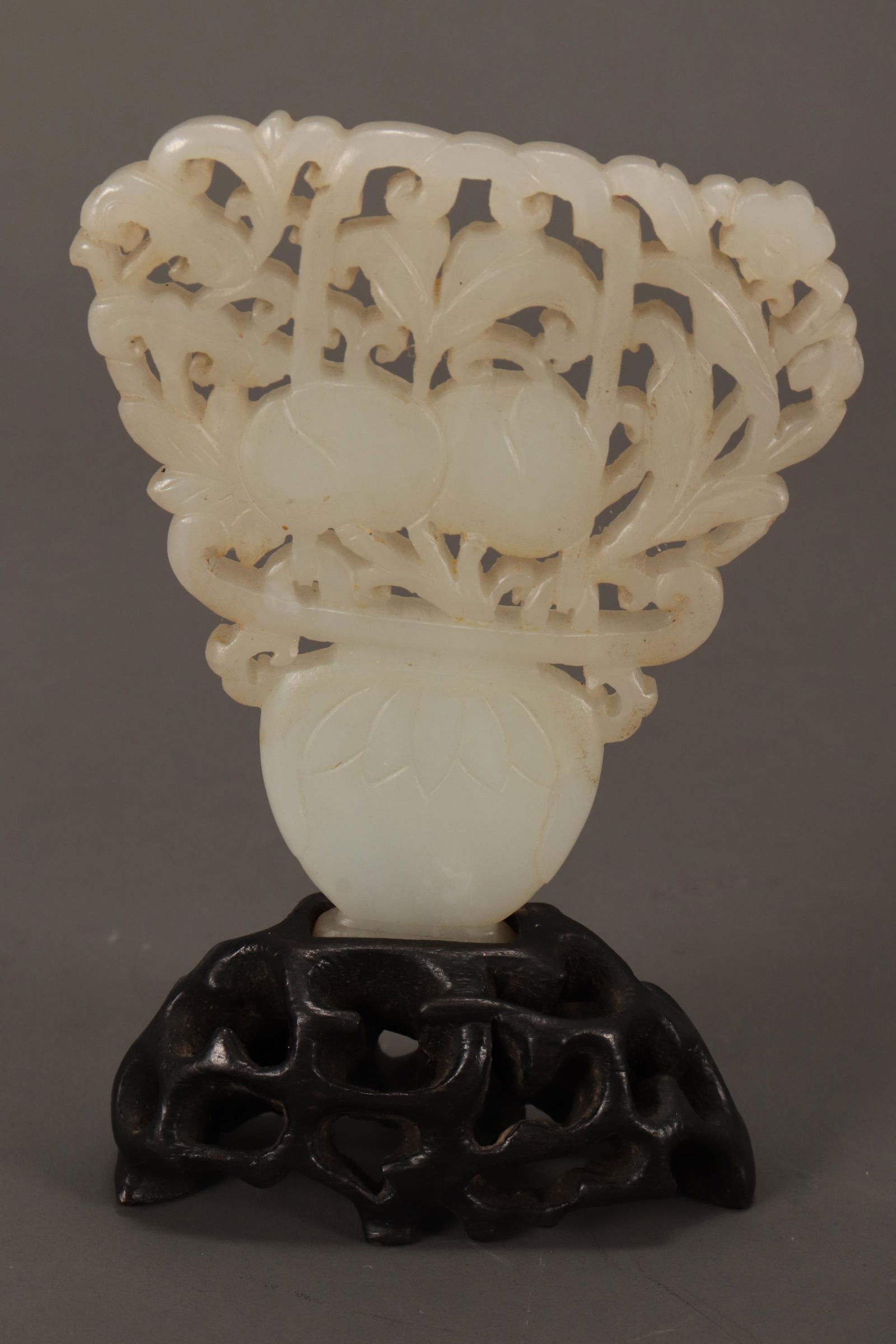 Chinese White Jade Panel, (1 of 2)