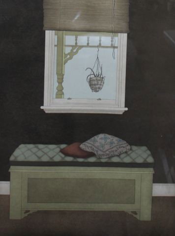 TAYLOR, Helen: Pauline's Outside 1978 etching signed lower right 67 x 53 cm