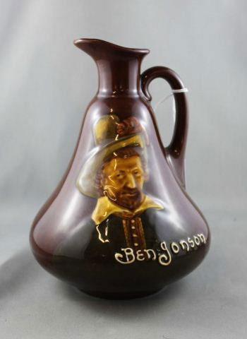 Royal Doulton Kingsware Flask,: depicting "Ben Johnson", h 19cm