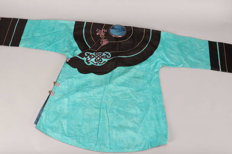 Cantonese Late Qing Dynasty Damask Satin Jacket, Oct 29, 2022