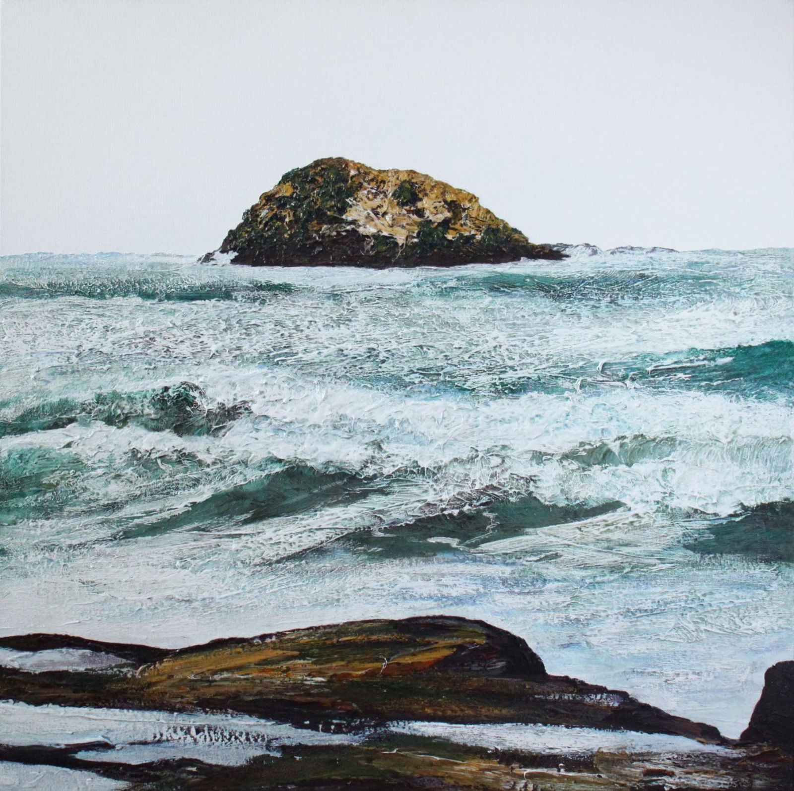 Neil Frazer (New Zealand, b. 1961),: Moby 1, 2007 acrylic on canvas signed, titled and dated verso 102cm x 102cm