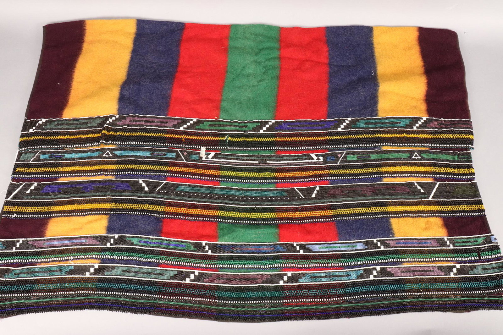 Ndebele Beaded Wool Blanket, South Africa, (1 of 4)