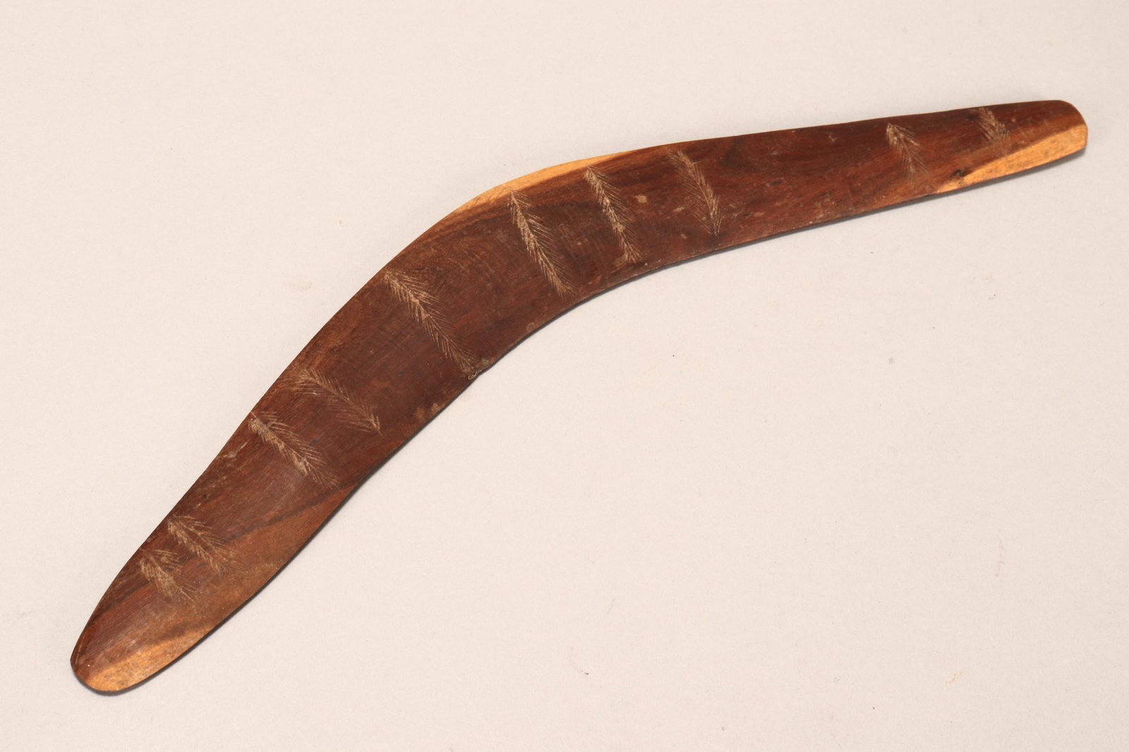 Australian Aboriginal Totem Boomerang, (1 of 2)