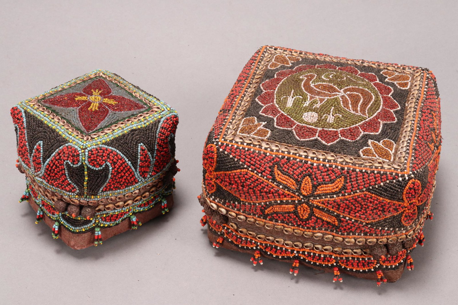 Two Sumatran Bead Wedding Boxes, Indonesia, (1 of 2)