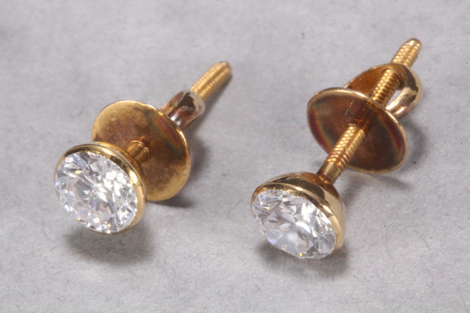 Pair of Diamond Stud Earrings, (1 of 1)