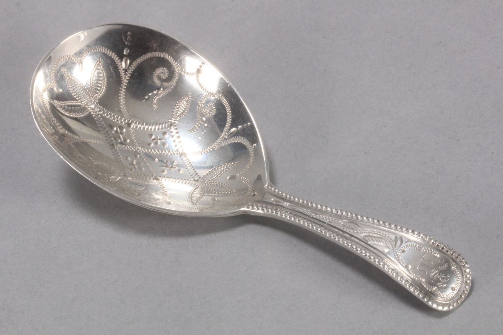 Victorian Sterling Silver Caddy Spoon, (1 of 4)