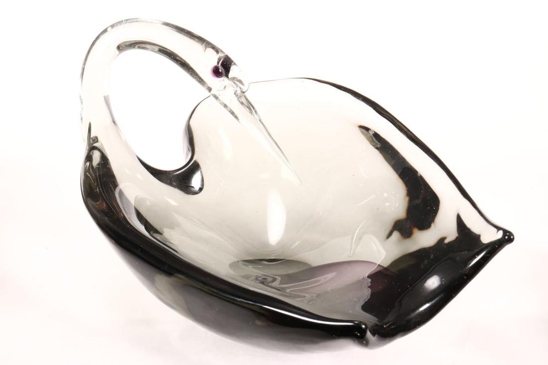 Antonio Da Ros Murano Glass Swan Bowl, (1 of 5)