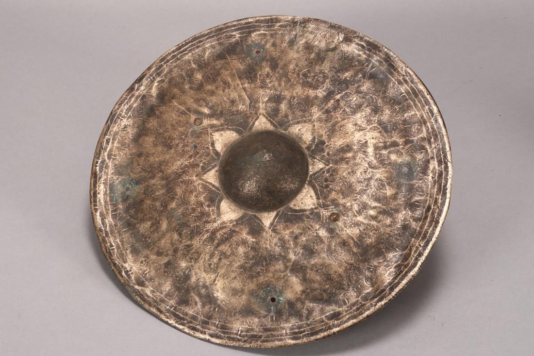 Late 19th Century Tibetan Bronze Shield, (1 of 2)