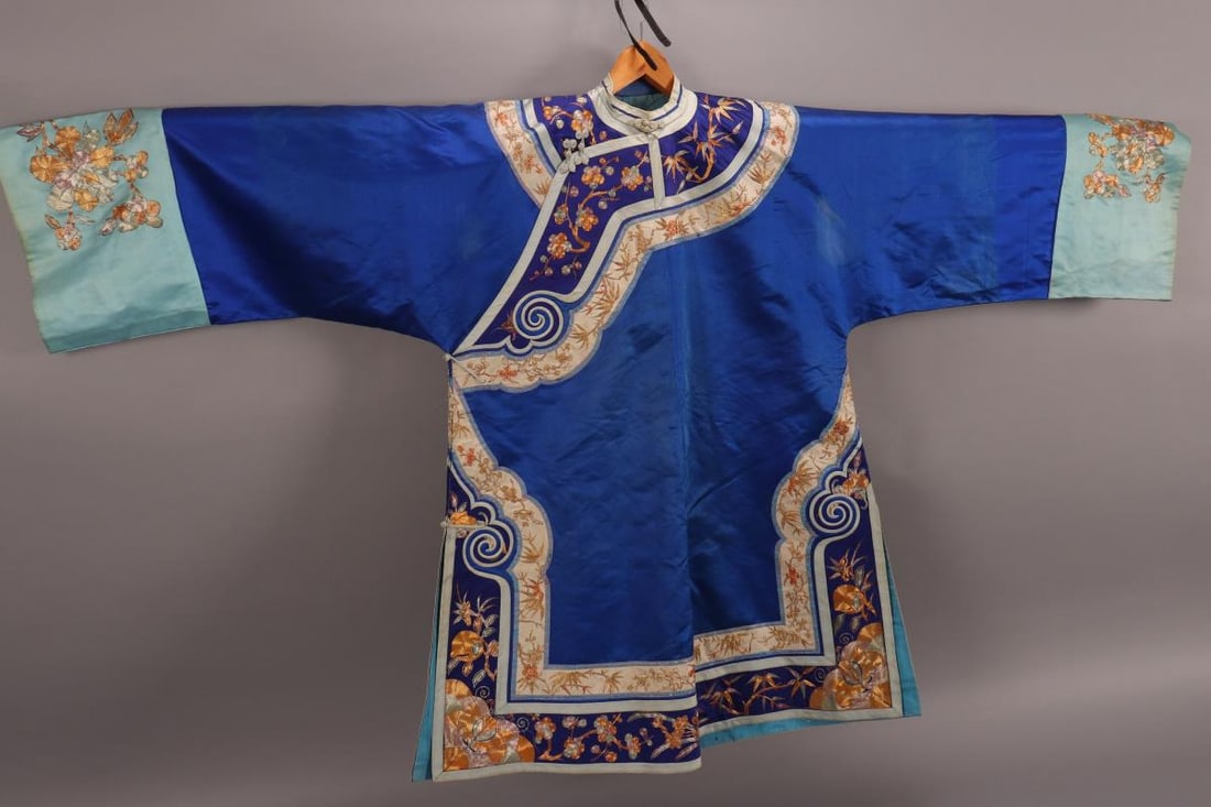Chinese Qing Dynasty Heavy Satin Jacket, (1 of 14)