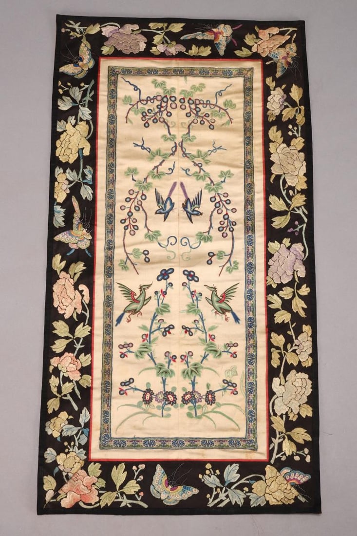 Chinese Embroidered Textile, (1 of 3)