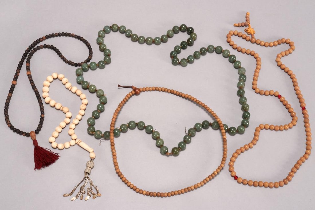 Group of Assorted Tibetan and Chinese Beaded (1 of 1)