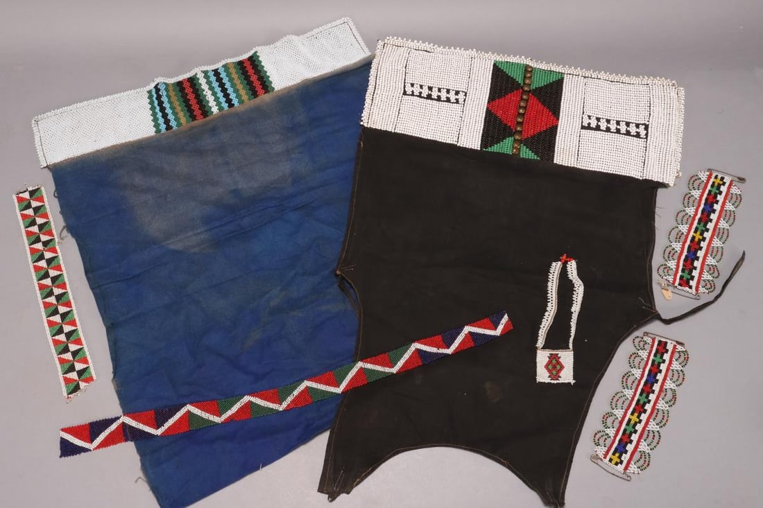 Group of Assorted Zulu People Bead Items, (1 of 1)