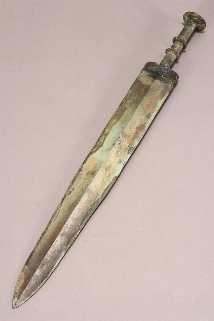 Chinese Bronze Sword, (1 of 5)
