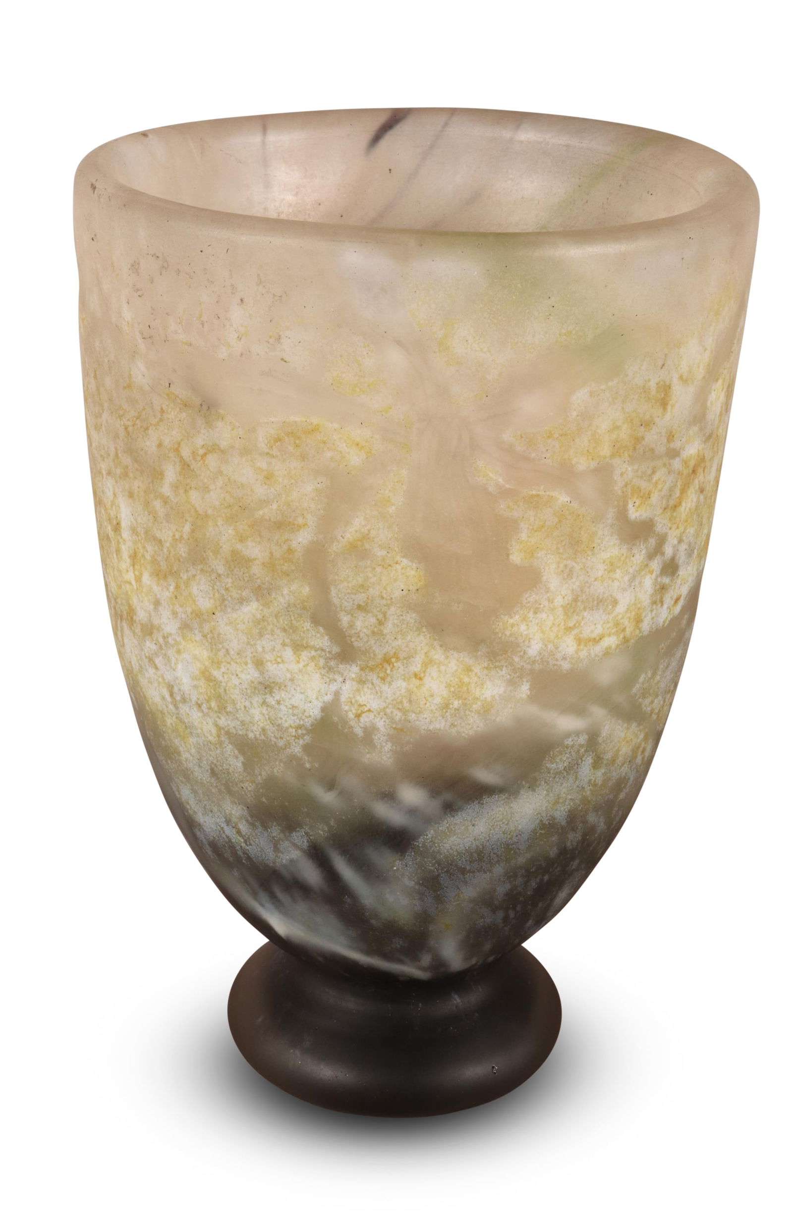 Daum Nancy Intaglio Carved Glass Vase, (1 of 8)