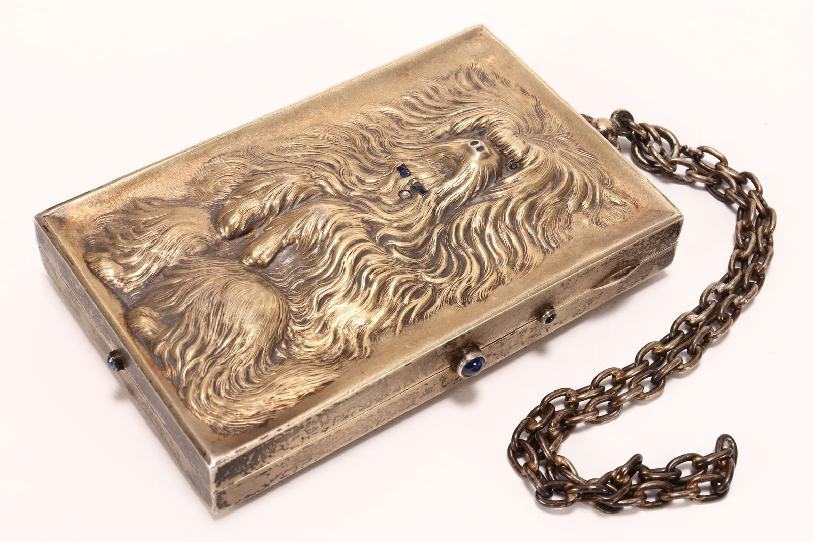 German Gilt  Silver Compact, (1 of 5)