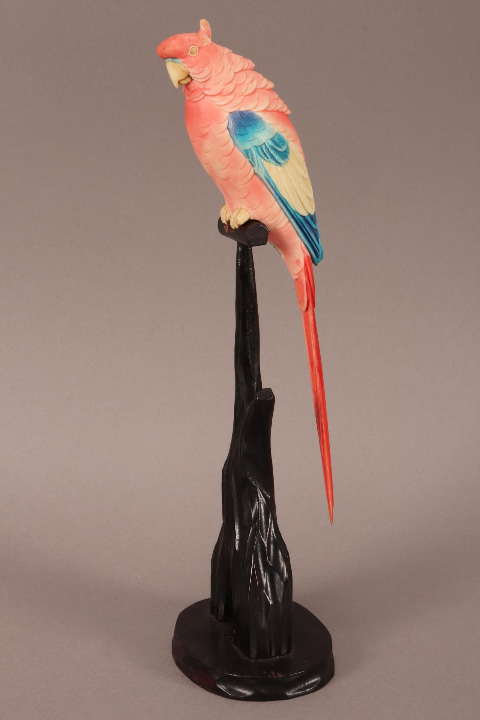 Lovely Japanese Carved Parrot, (1 of 11)