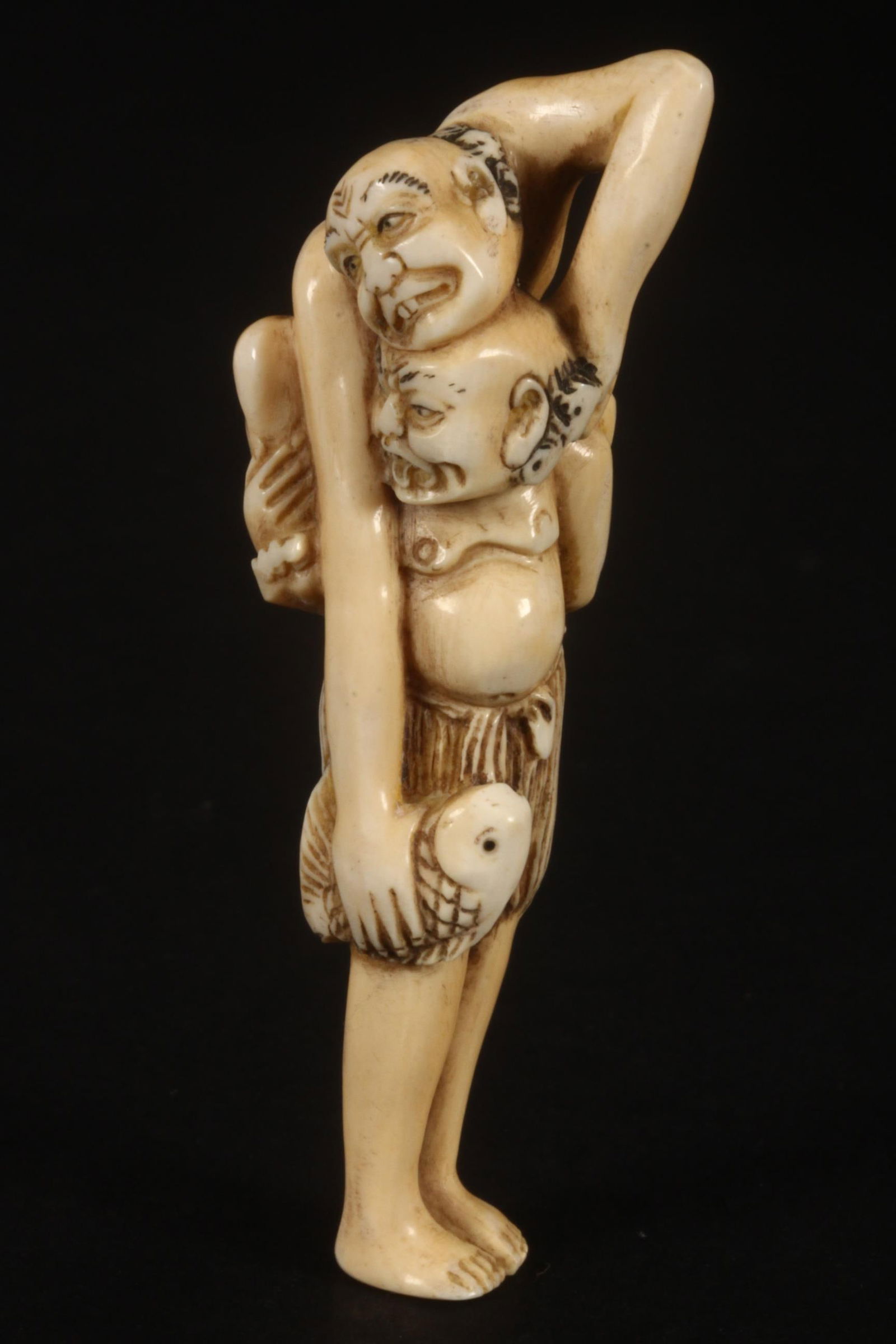 Japanese Meiji Period Carved Netsuke, (1 of 9)