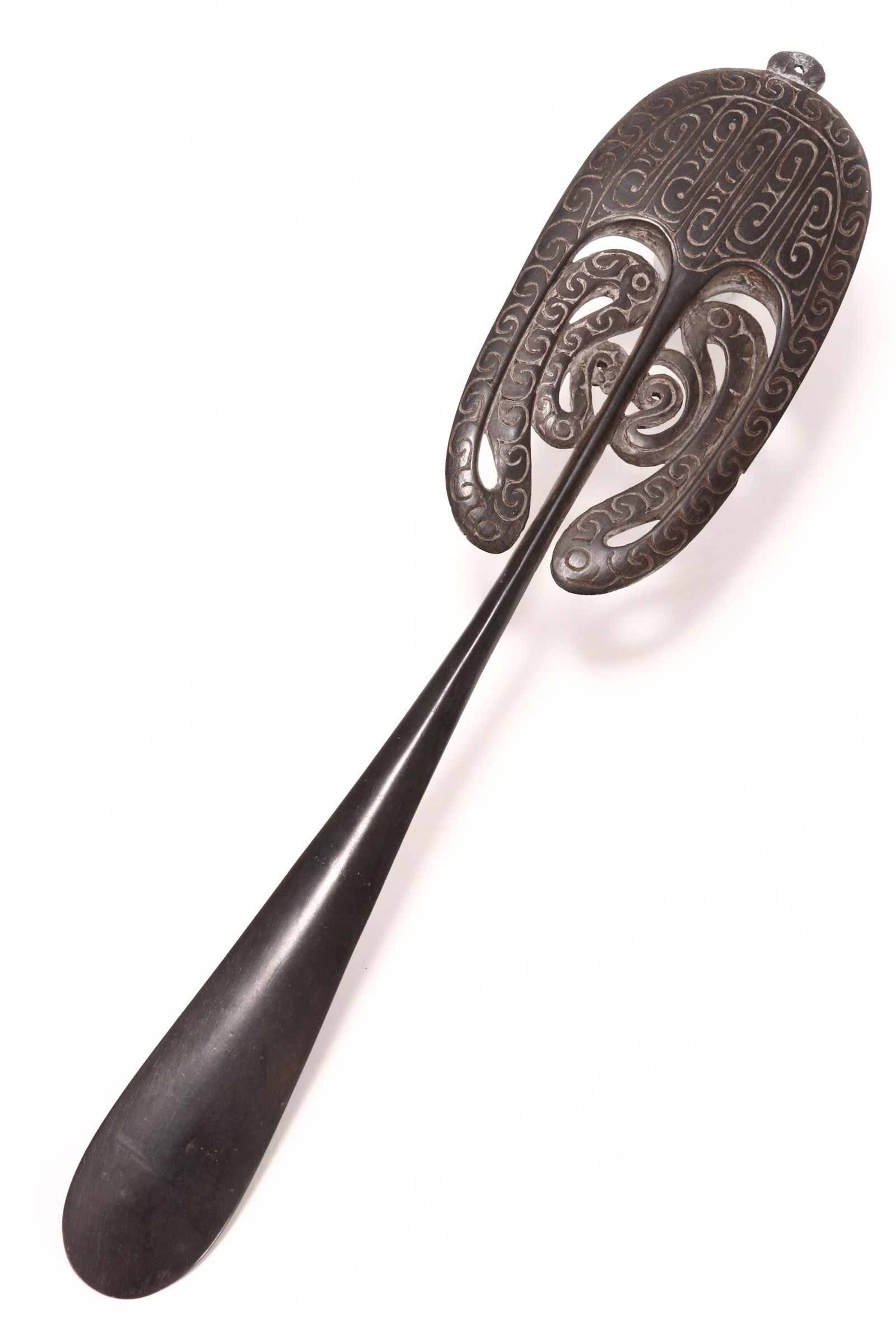 Good Massim Trobriand Islands Lime Spatula, (1 of 4)