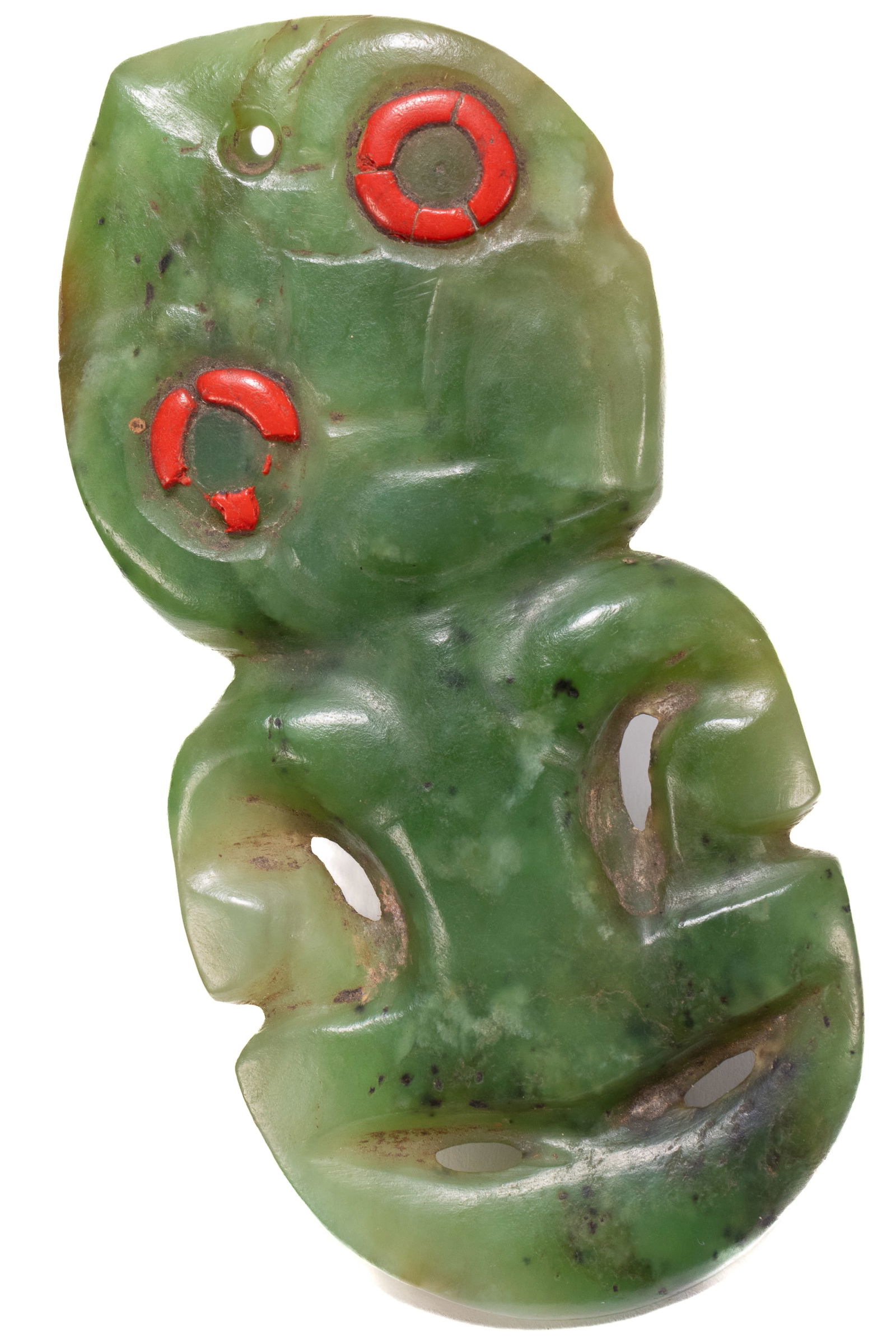 18th/19th Century Maori Pounamu Hei Tiki Pendant, (1 of 7)