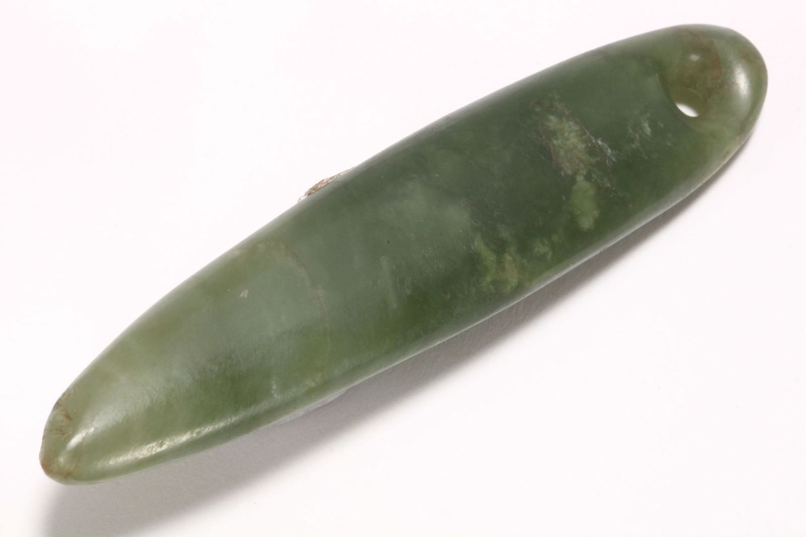 19th Century Maori Pounamu Kuru Pendant, (1 of 4)