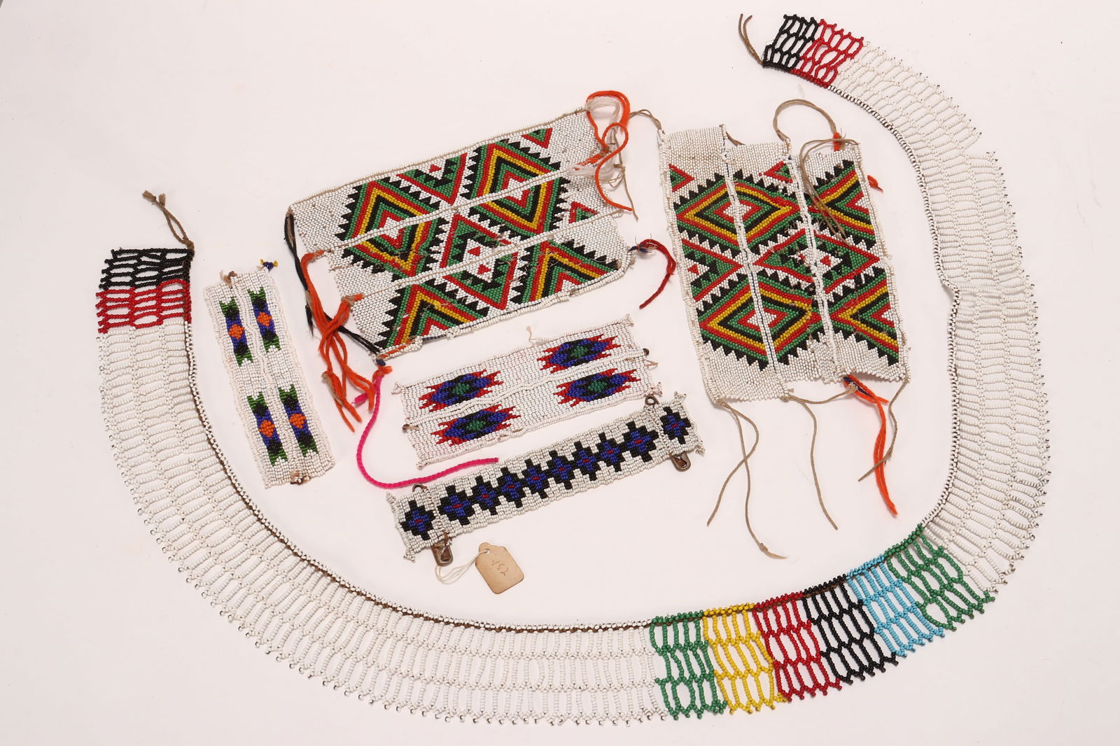 Group of Assorted Zulu Bead Items, South Africa, (1 of 1)