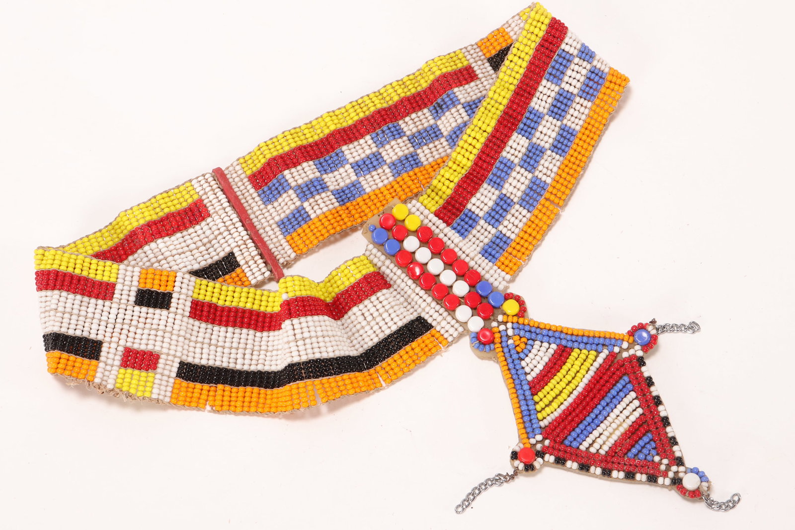 Maasai People Bead Choker, Kenya/Tanzania,: width 21cm