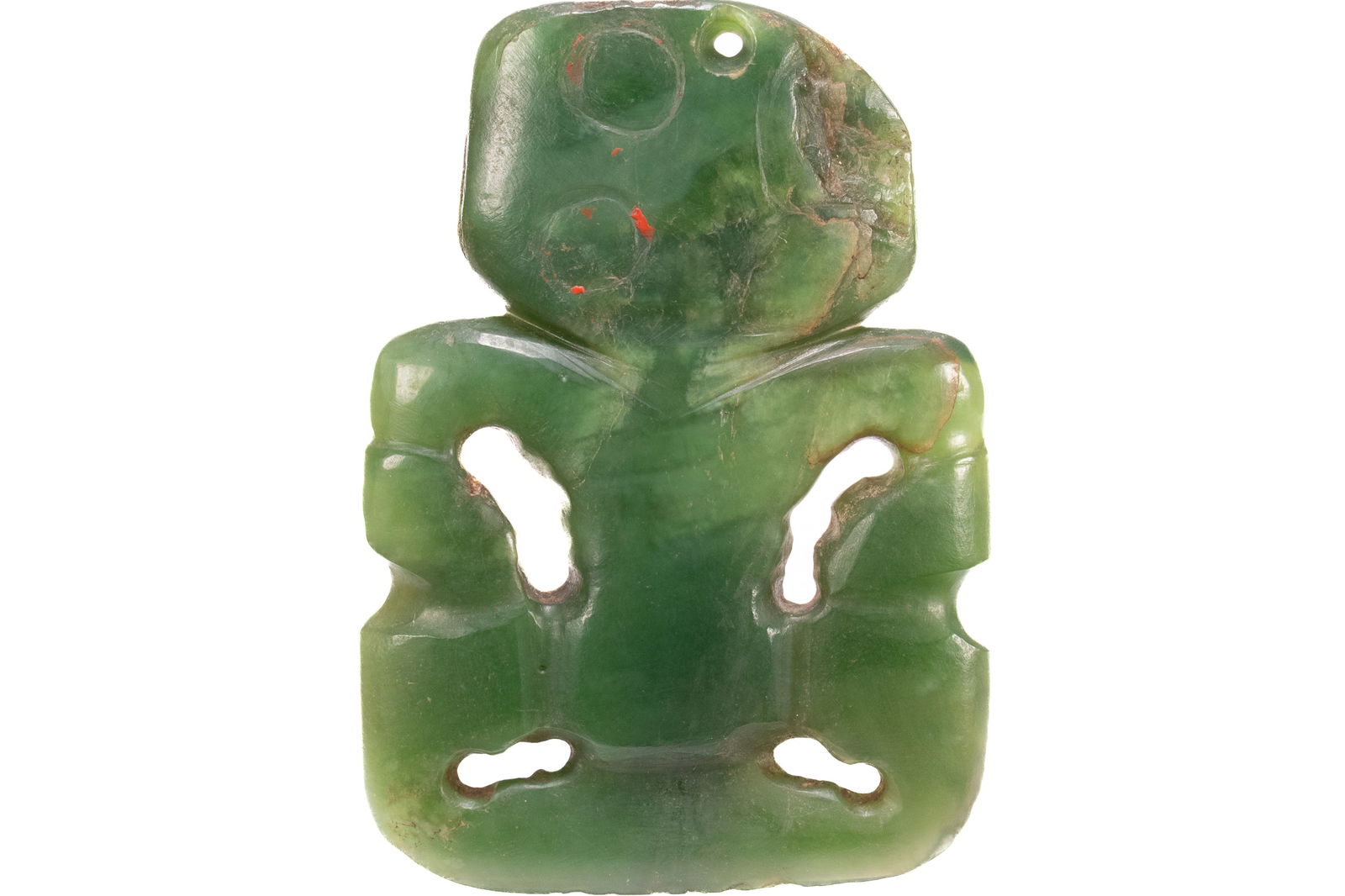 18/19th Century Maori Pounamu Hei Tiki, (1 of 3)