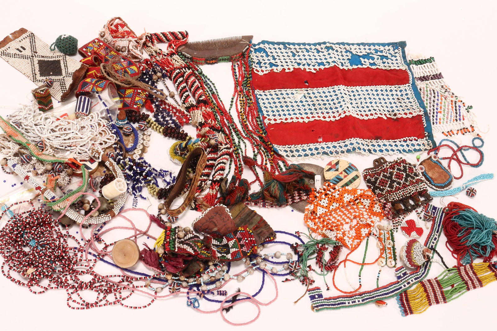 Group of Assorted Tribal Bead Items, (1 of 1)