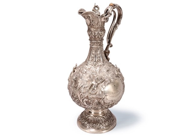 Impressive Victorian Sterling Silver 'Armada' Ewer (1 of 18)