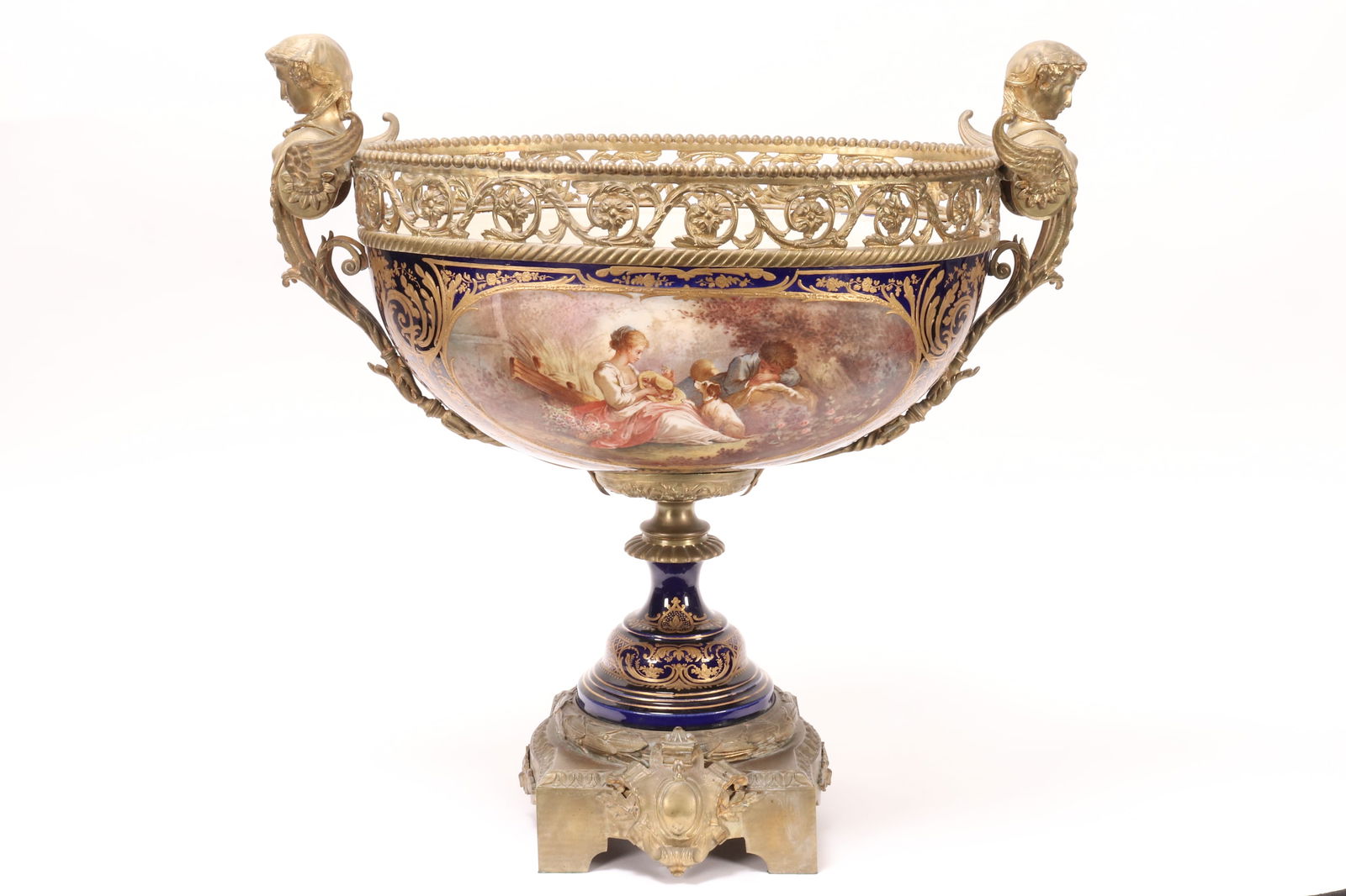 Monumental Sevres Porcelain and Ormolu Pedestal (1 of 20)