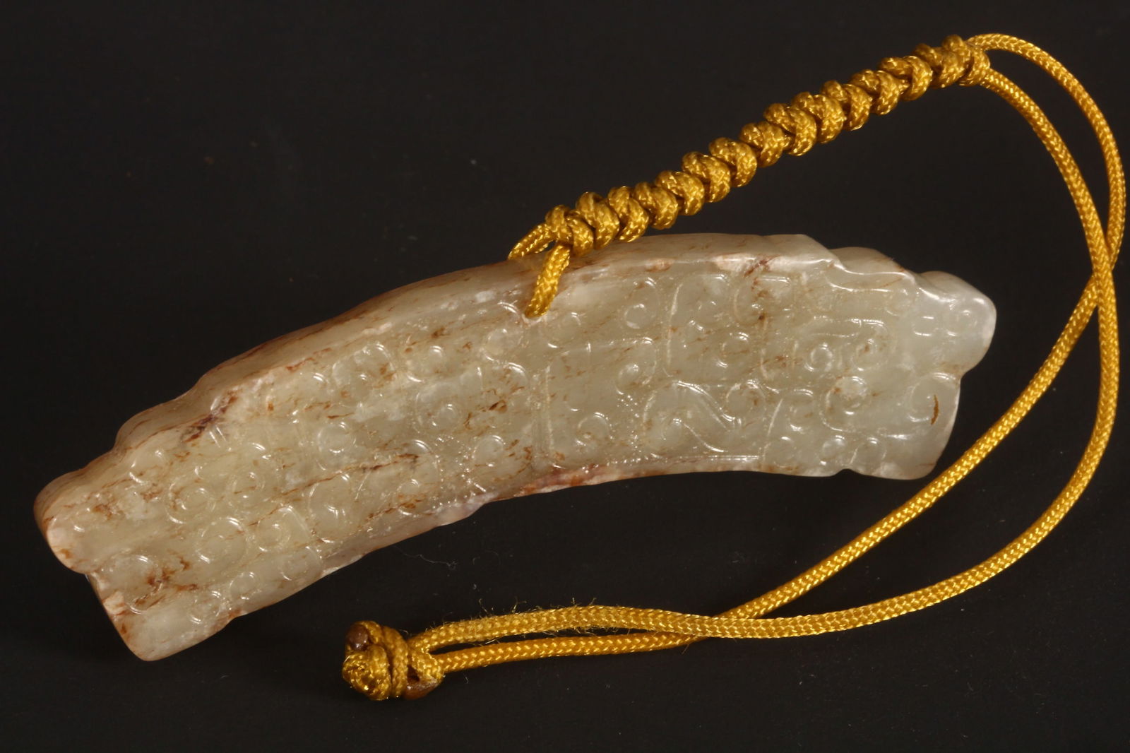 Chinese Carved Jade Panel, (1 of 2)